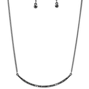 Collar Poppin Sparkle Black Necklace